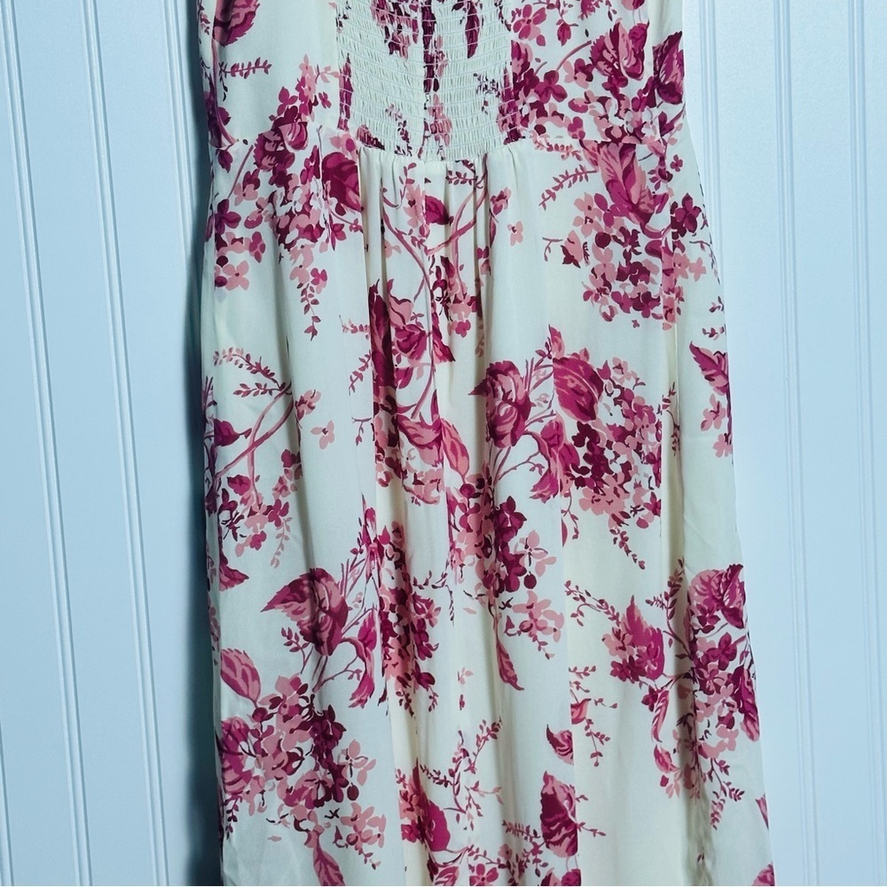 NWT Reformation Besse Midi Floral Dress Sz 8 Paris Pink Floral Wedding Feminine - Picture 7 of 16